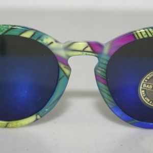(NWT) Vintage 90's Baby Plastic Round Sunglasses (Green/Blue/Yellow)